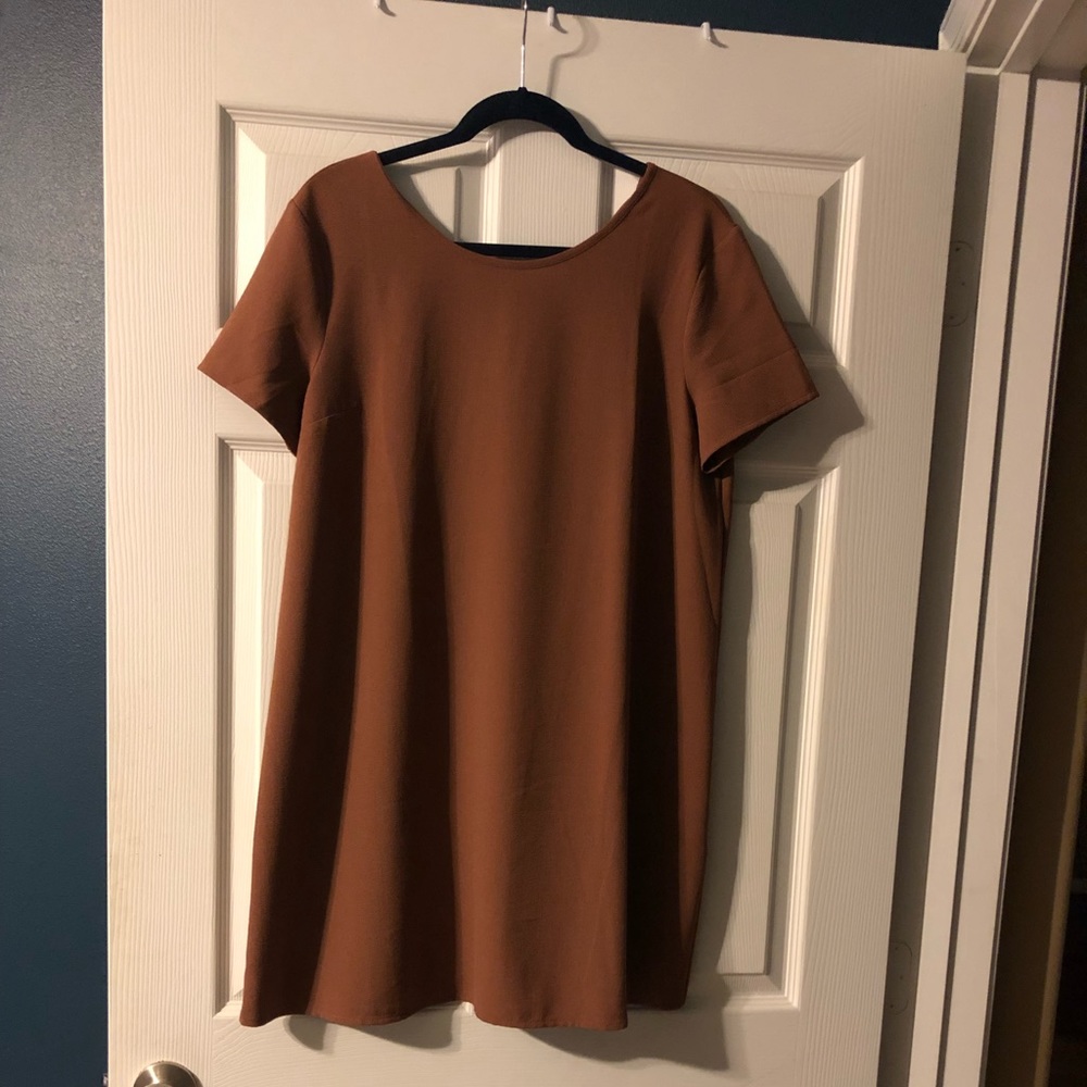 Taupe sheath dress